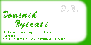 dominik nyirati business card